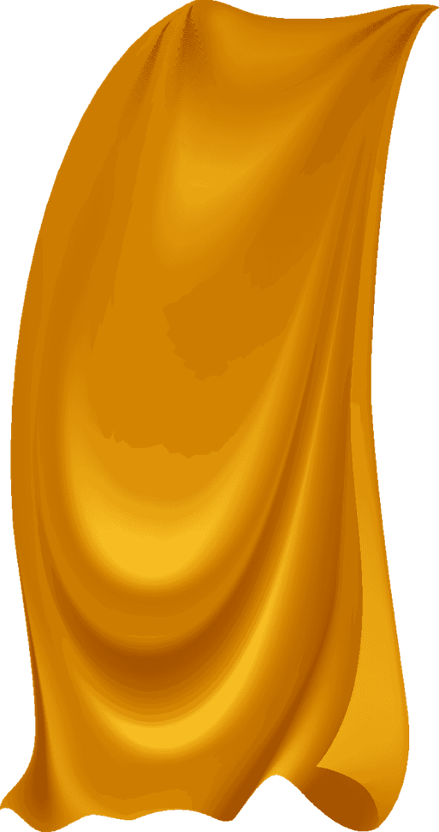 realistic fluttering gold cloth for elegant presentations and festive events