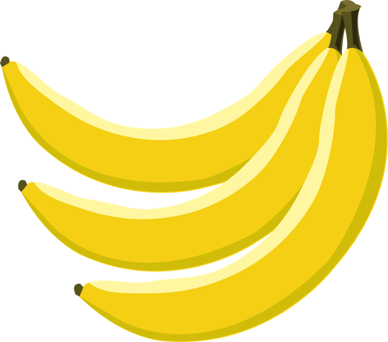 realistic food element illustration of vibrant yellow bananas for culinary projects or branding