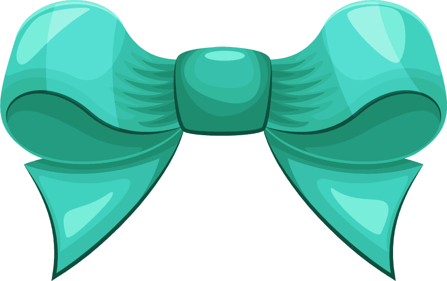 realistic gift ribbon bow illustration for special occasions and festive celebrations