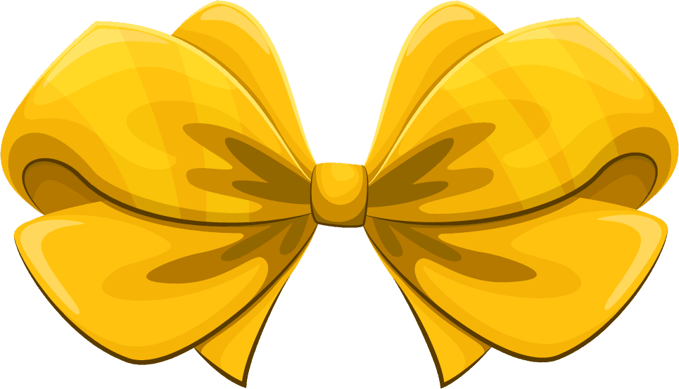 realistic gift ribbon bow illustration