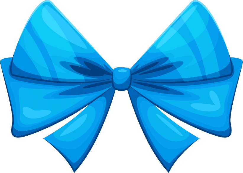 realistic gift ribbon bow illustration
