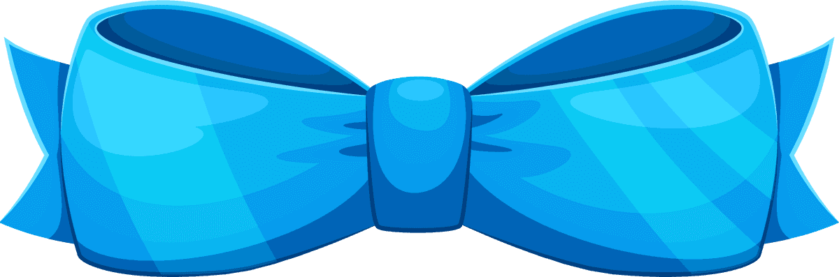 realistic gift ribbon bow illustration for festive celebrations and special occasions