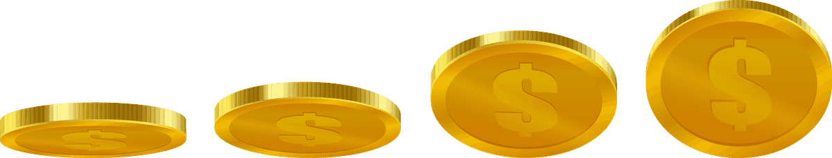 realistic gold coins darktransparent for financial themes and wealth representation