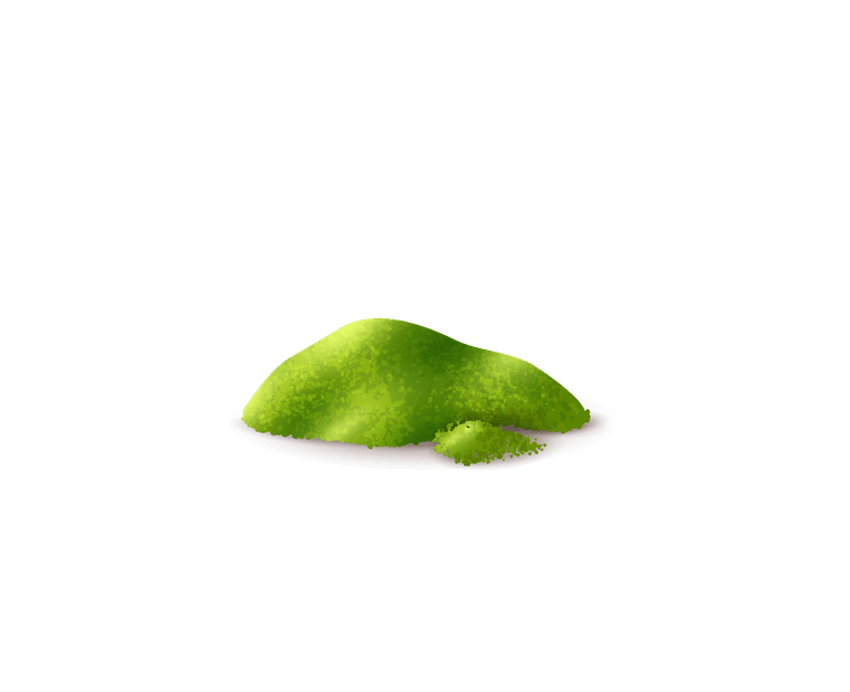 realistic green tea with isolated images cups spoons natural leaves illustration