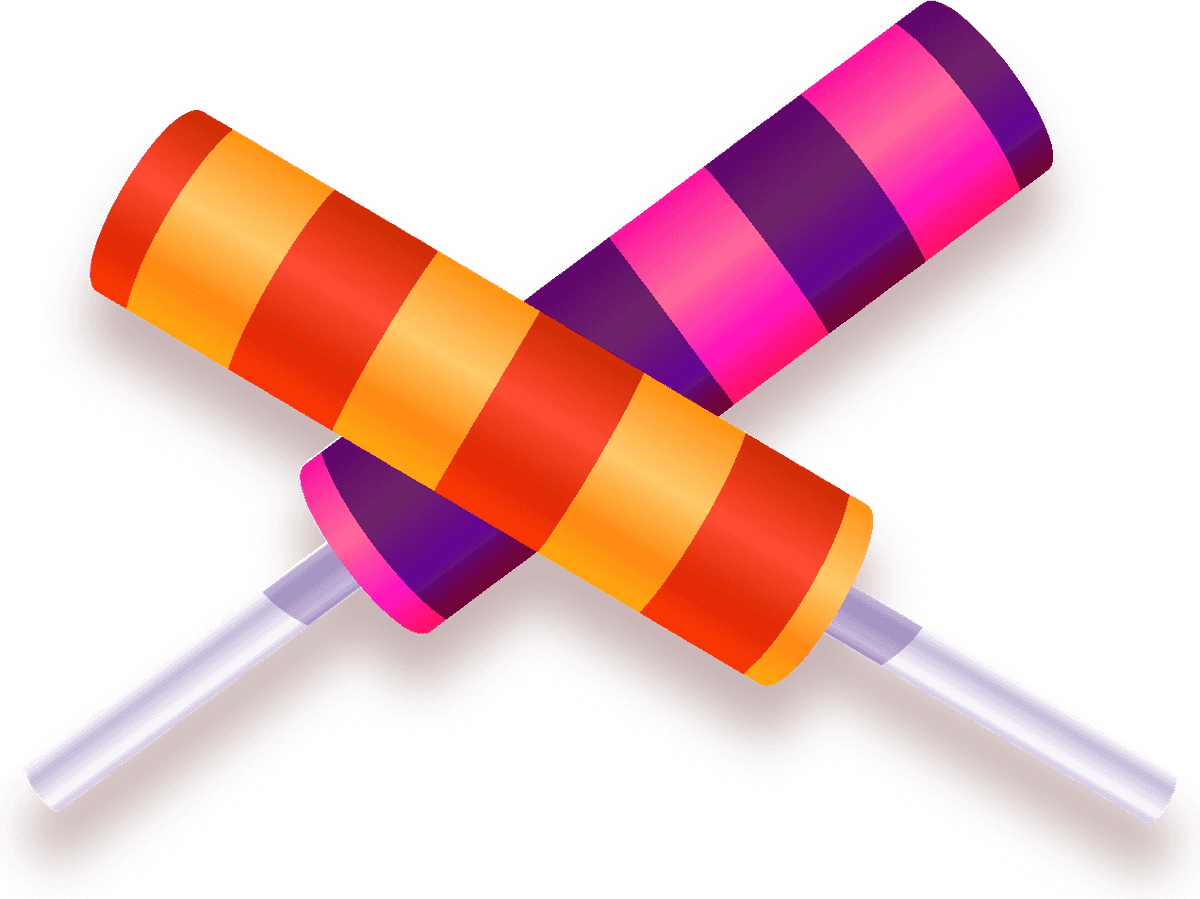 realistic halloween candy collection featuring colorful striped lollipops for festive celebrations