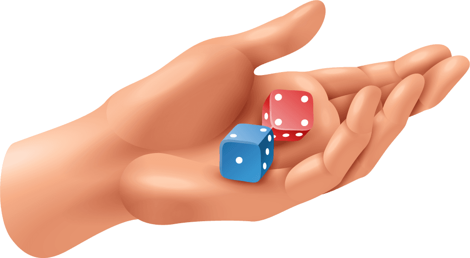 realistic icons with human hands playing different games isolated white