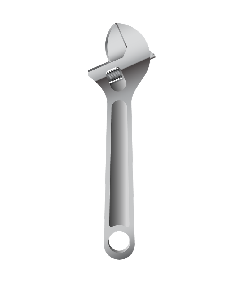 realistic mechanic tools icon featuring a detailed adjustable wrench for craftsmanship and repairs