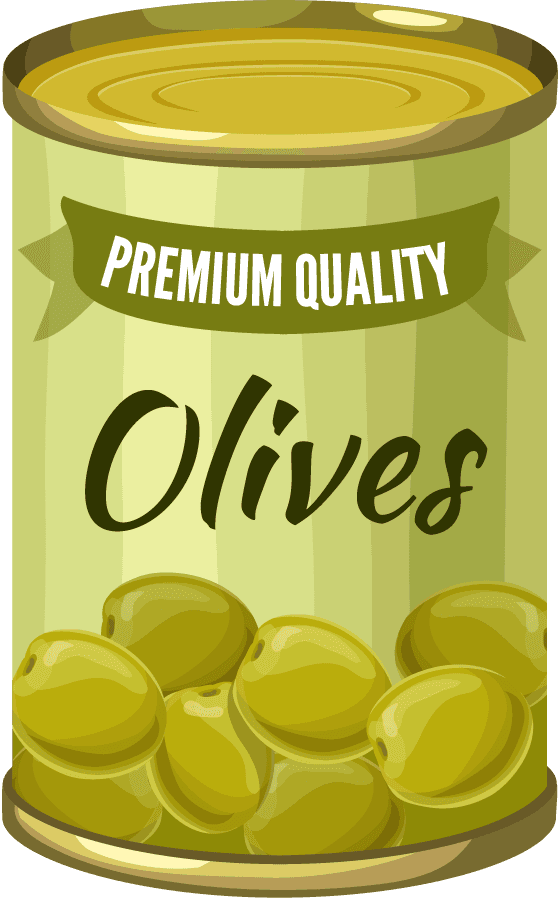 realistic olive oil olive products illustration