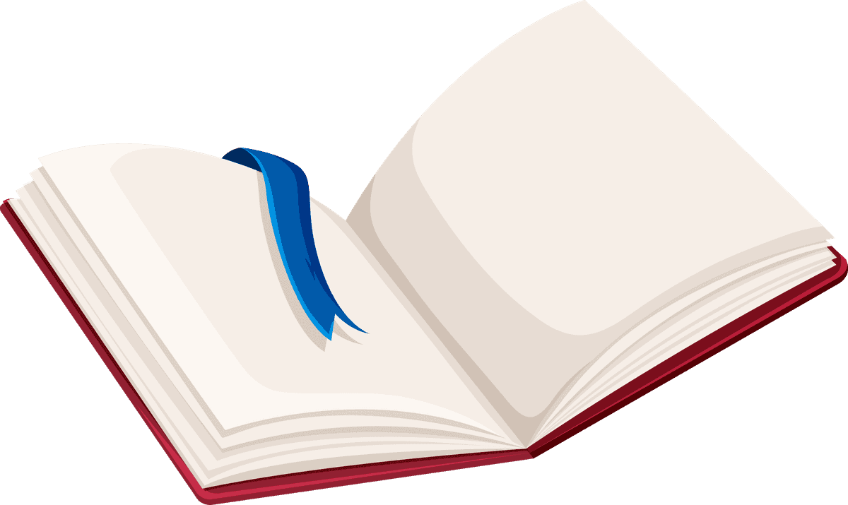 realistic open book clipart