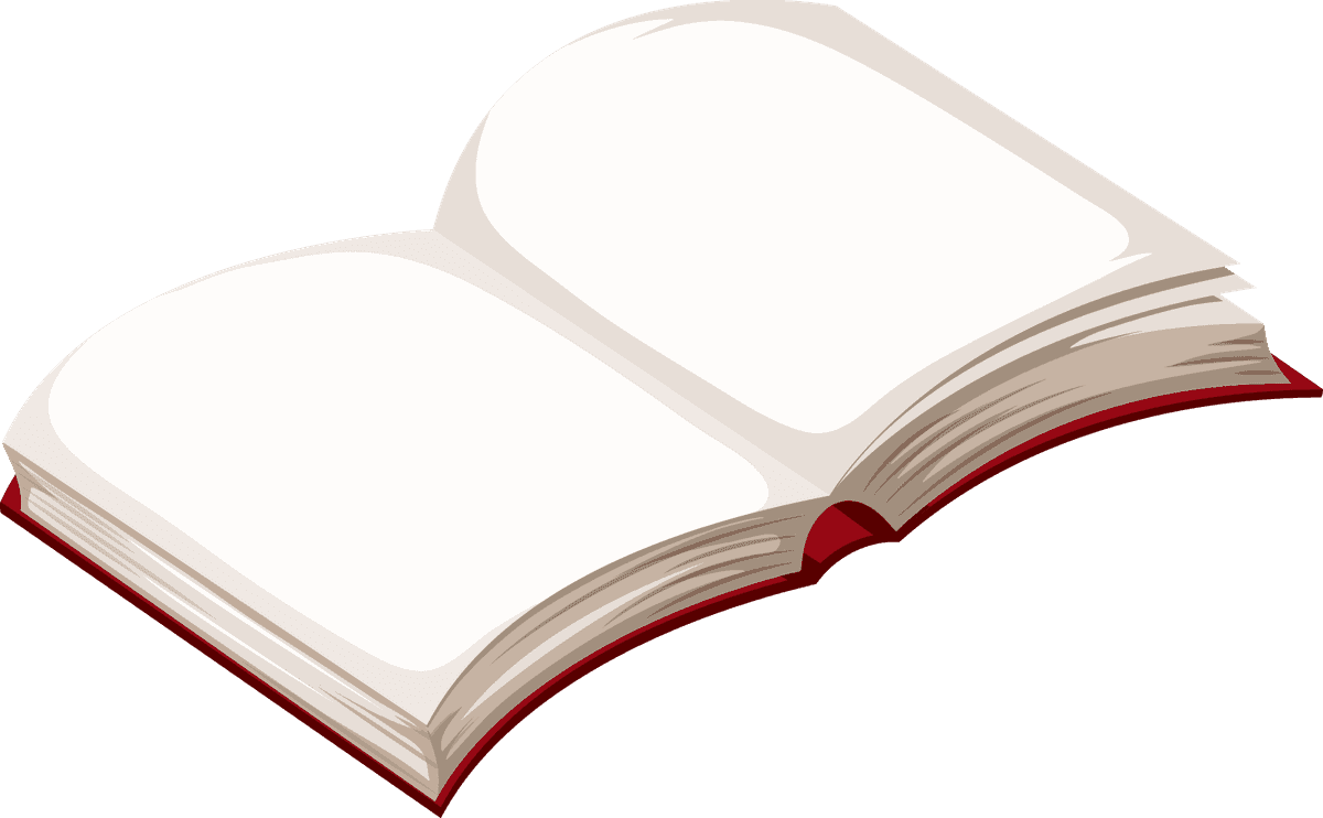 realistic open book clipart