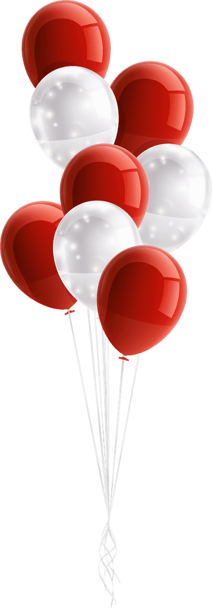 realistic party balloons set for festive celebrations and joyful occasions