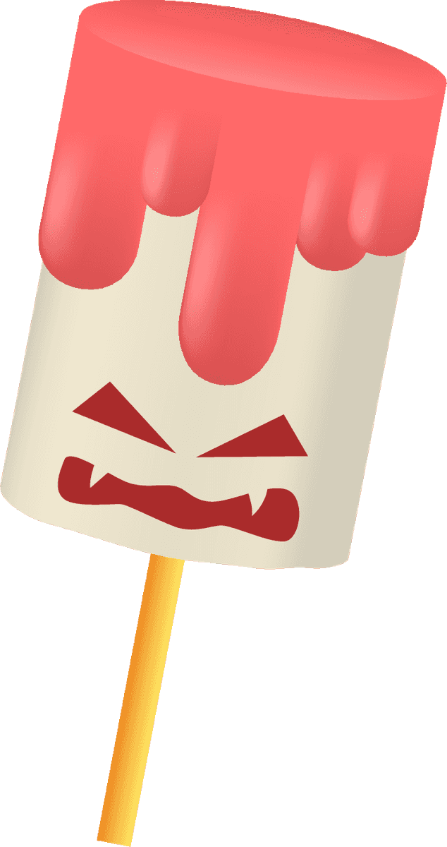 realistic style halloween candy collection featuring spooky popsicles and treats