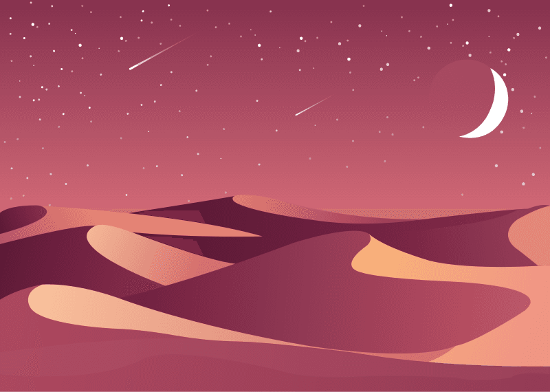 serene desert nightscape for tranquil relaxation and peaceful reflections under the stars