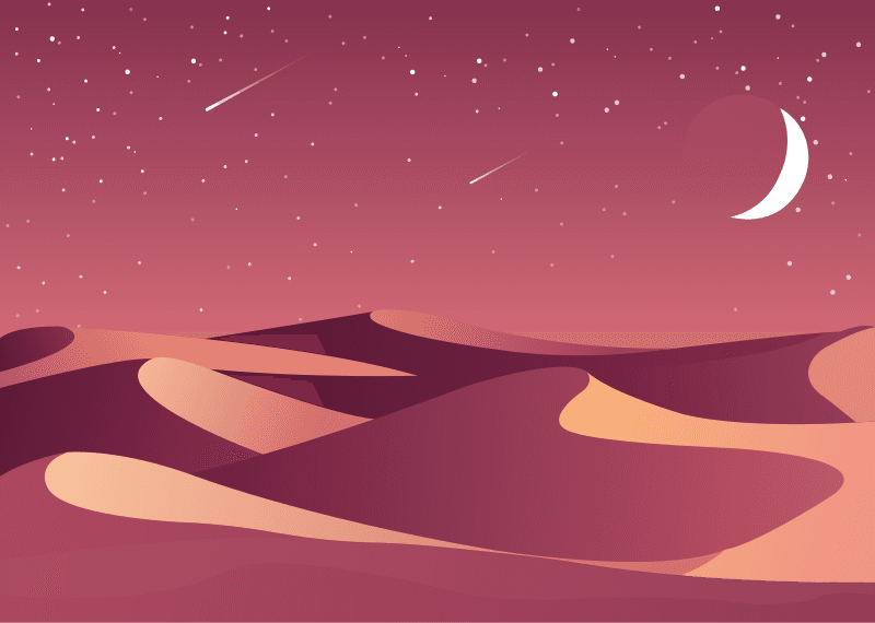 desert nightscape for tranquil relaxation