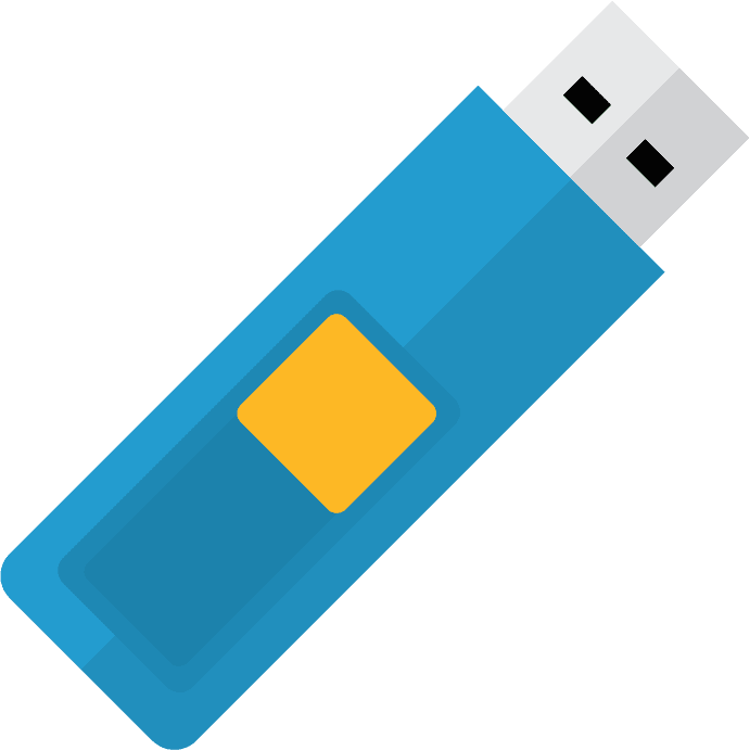 removable pen drive usb with vibrant blue casing for data transfer on the go