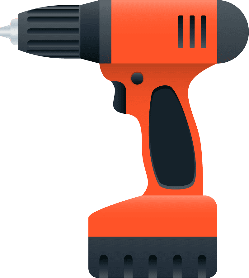 repair construction tools icons with hammer saw screwdriver isolated illustration