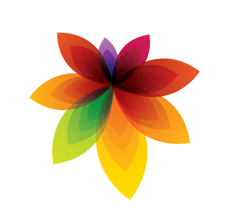 isolated floral ornament design featuring vibrant colors and layered petals for various applications