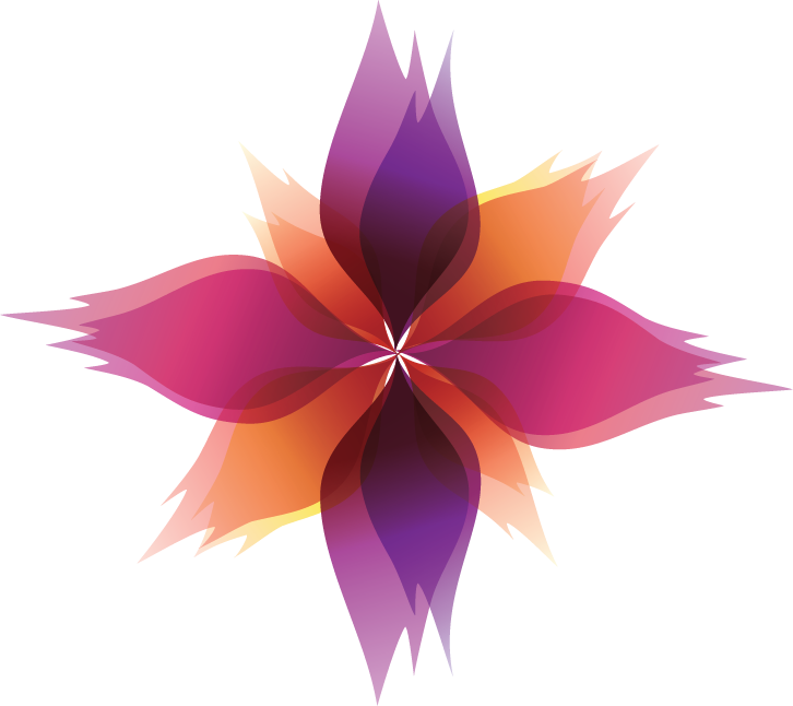 isolated floral ornament design with vibrant colors for elegant decoration and presentations