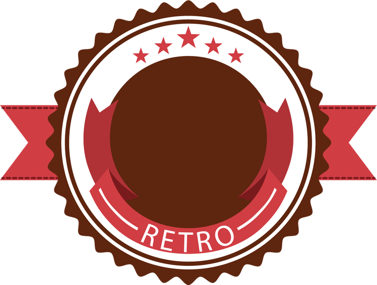 Simple retro label design for multiple purpose