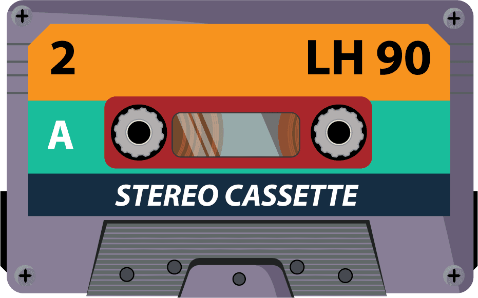 retro stereo cassette tapes audio tapes