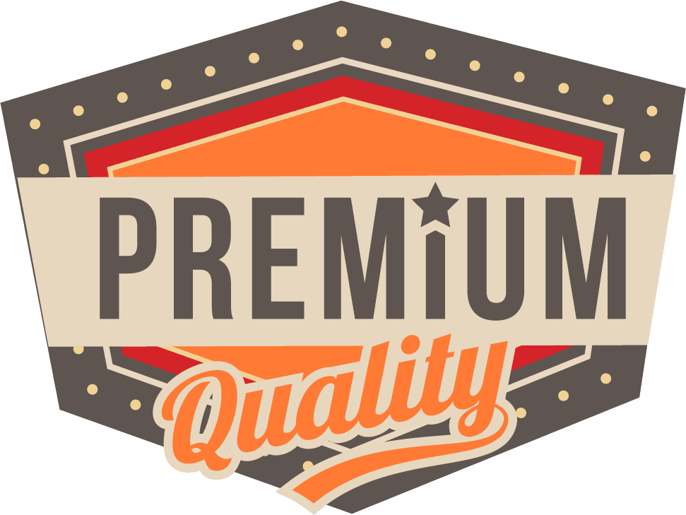 simple vintage ribbons and badges for premium quality branding and celebration purposes