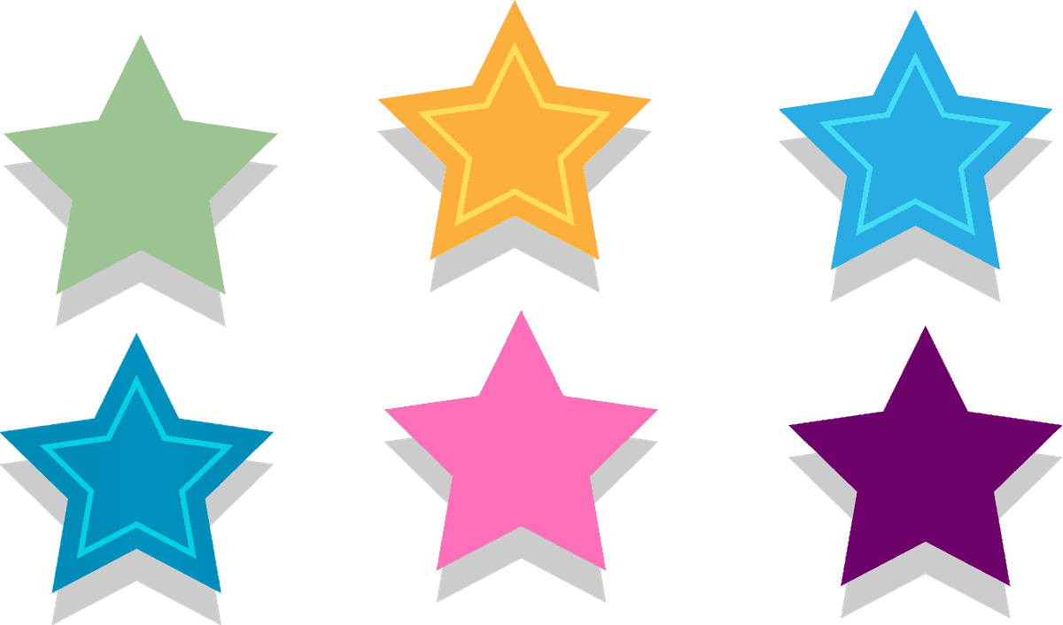 ribbon badge label collection element with vibrant colors for awards and recognition