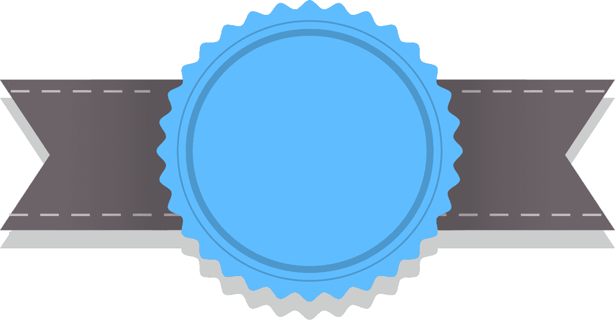 ribbon badge label collection element for awards and promotions with customizable features