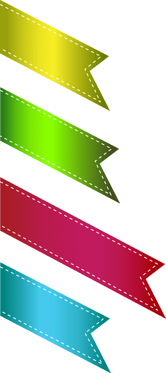 ribbon banner tag badge label collection