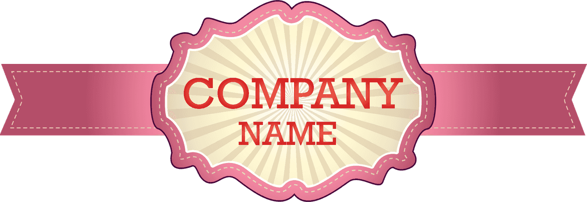 ribbon banner tag badge label collection