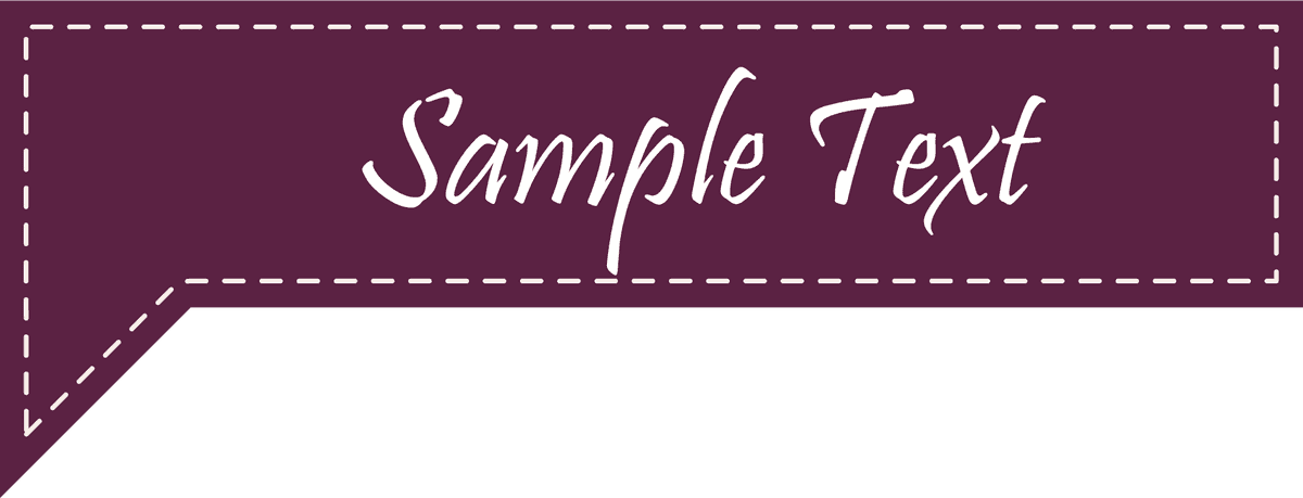 ribbon banner tag badge label collection