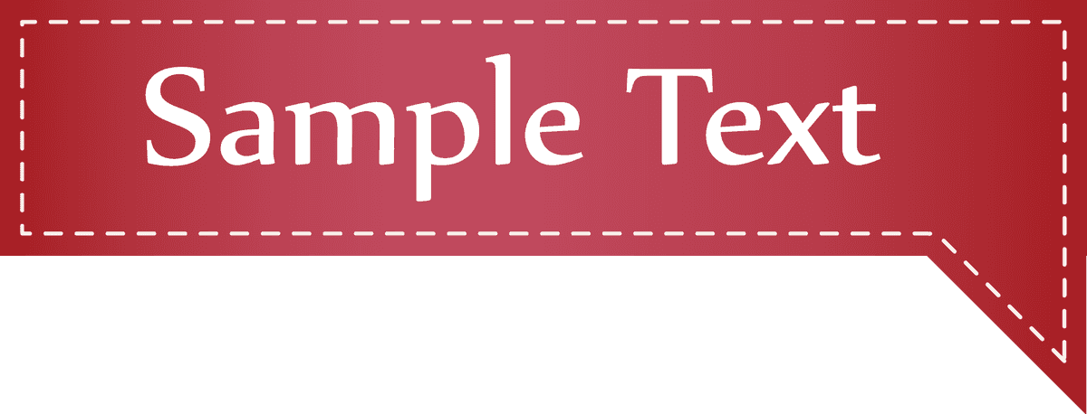 ribbon banner tag badge label collection