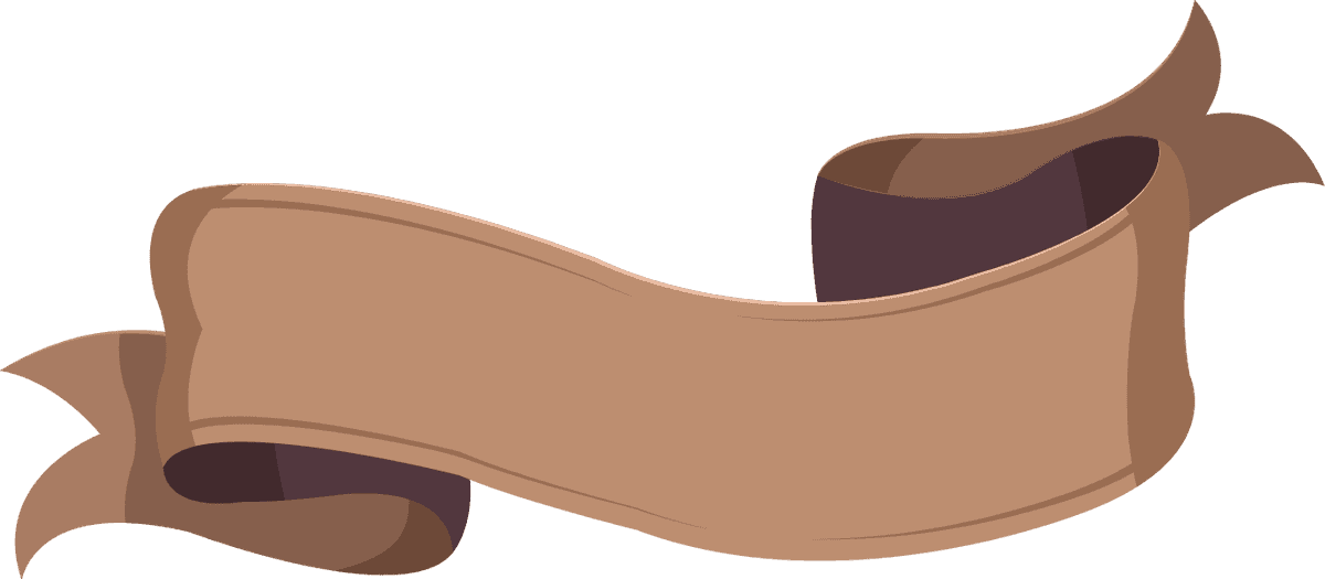 ribbon templates brown blank curved sketch