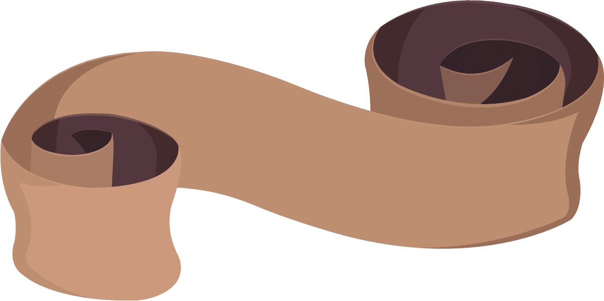 ribbon templates brown blank curved sketch