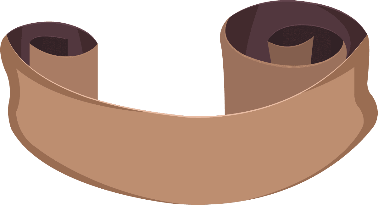 ribbon templates brown blank curved sketch