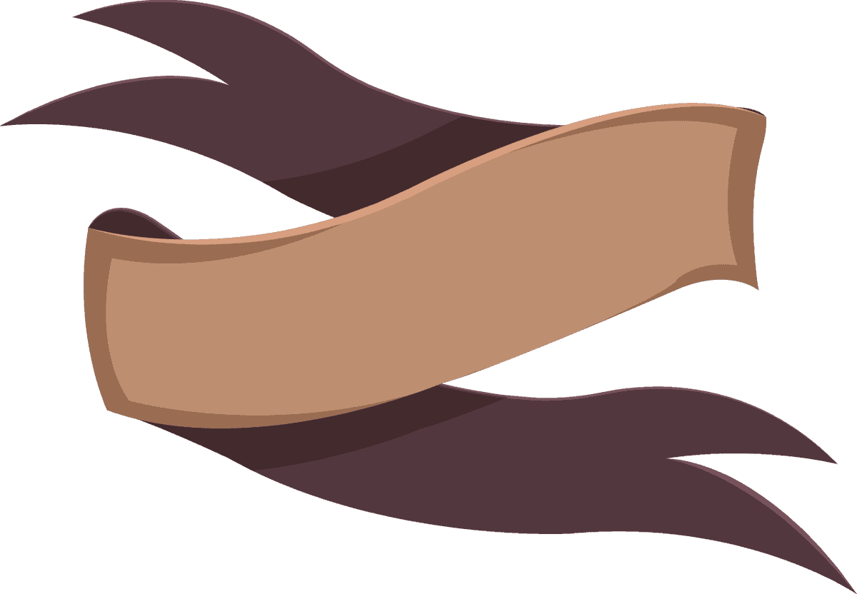 ribbon templates brown blank curved sketch
