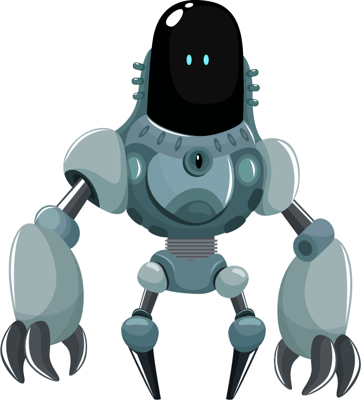 robot robot icons modern cartoon sketch