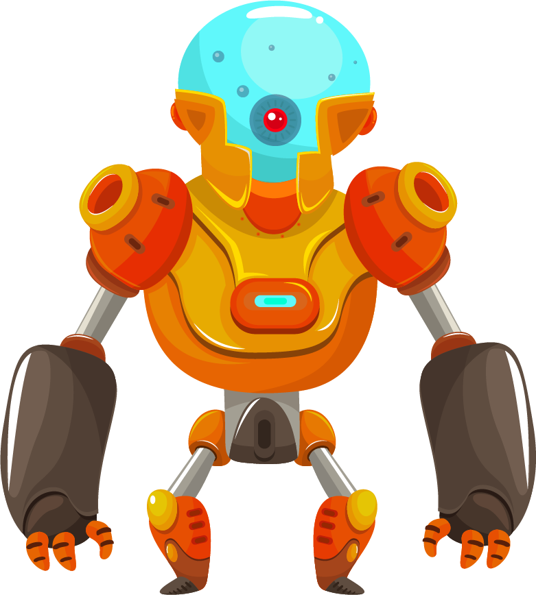 robot robot icons modern cartoon sketch