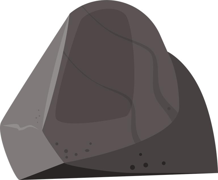 rock stones flat icon for nature themes and outdoor projects in modern style
