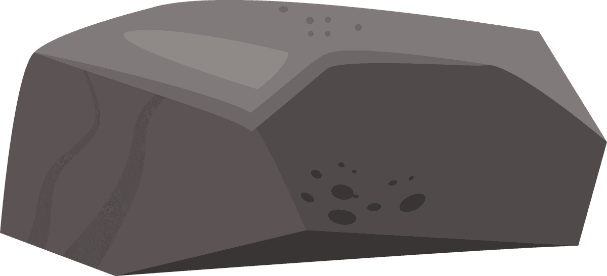 rock stones flat icon for nature-themed projects and environmental concepts