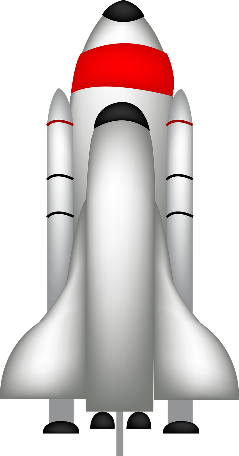 rocket outer space elements featuring a sleek design suited for adventure-themed projects