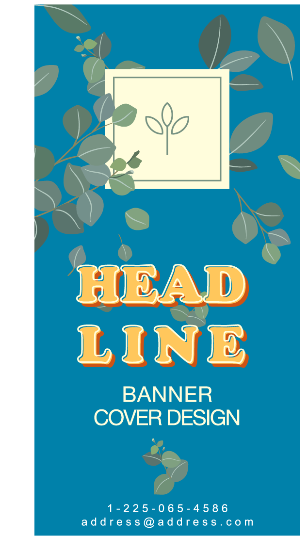 roll up patterns and textures featuring vibrant leaves for promotional banners
