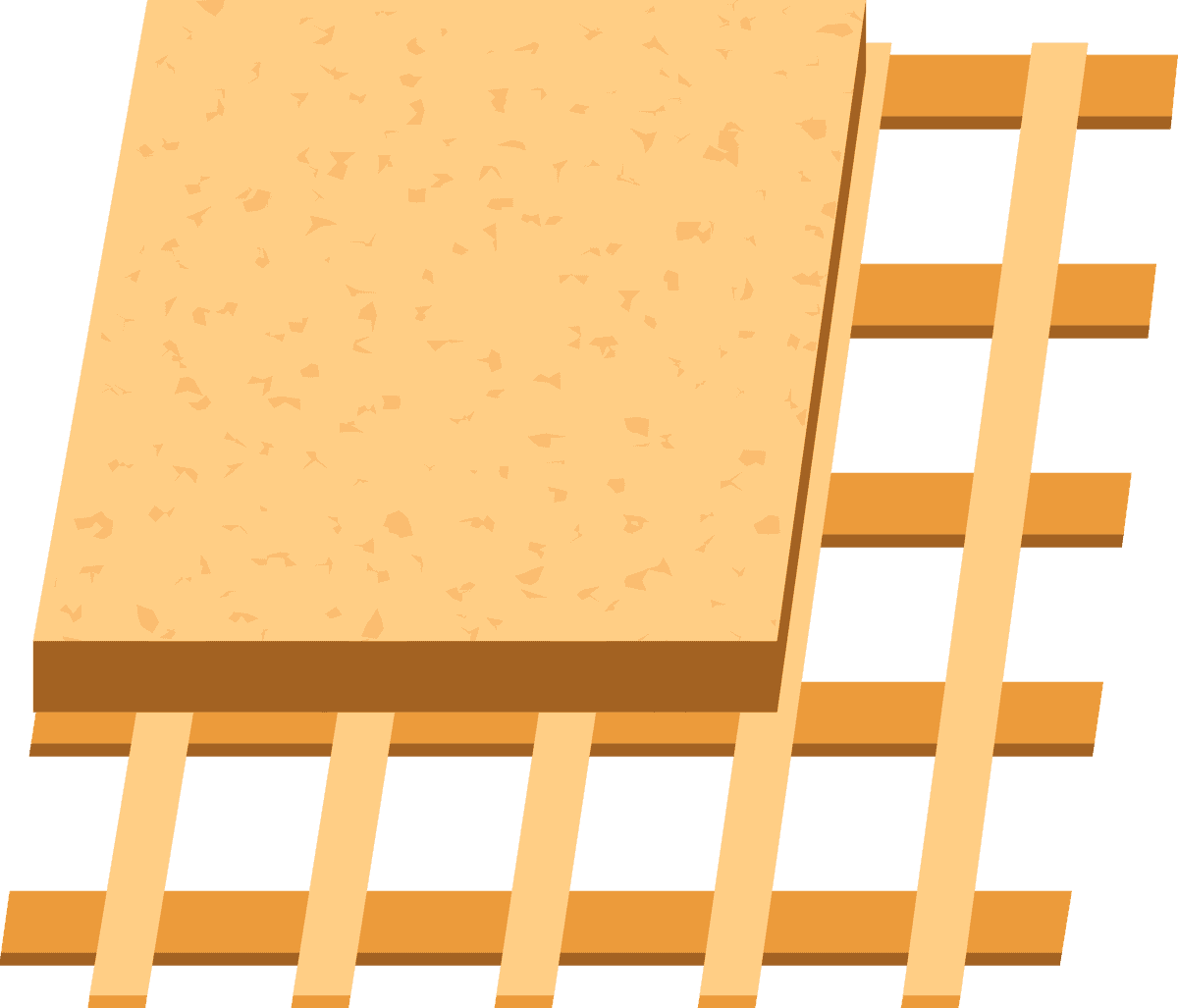 roof construction elements flat icons showcasing various building materials and tools for effective home projects