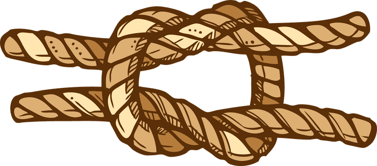 rope knot marine sketch set