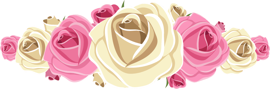 rose floral arrangements design illustration isolated on white background