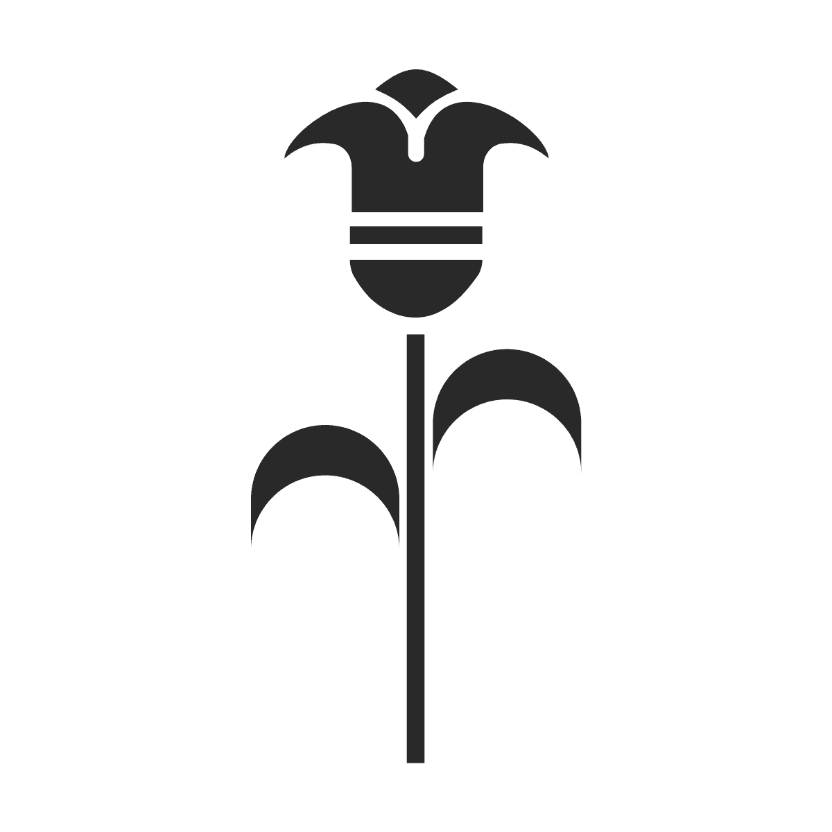 elegant classic geometric flower icon for timeless luxury branding