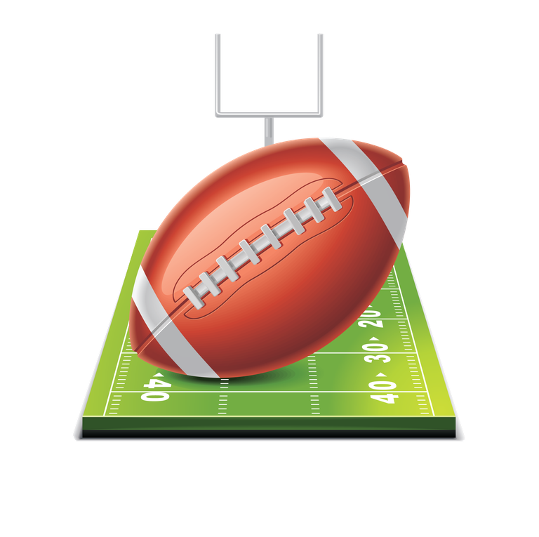 rugby field sports related icons vector