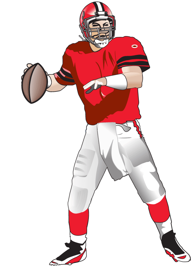 rugby player american football players vector