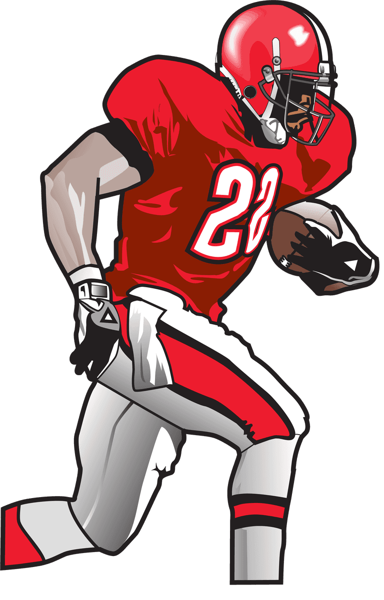 rugby player american football players vector