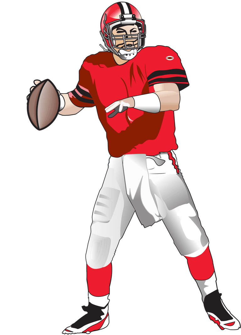 rugby player american football players vector