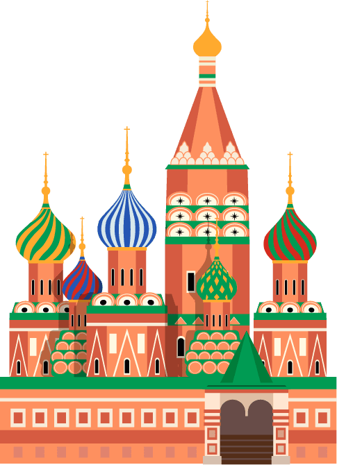 russia travel symbols traditions landmarks flat pancakes kremlin vodka bear borscht birch tree